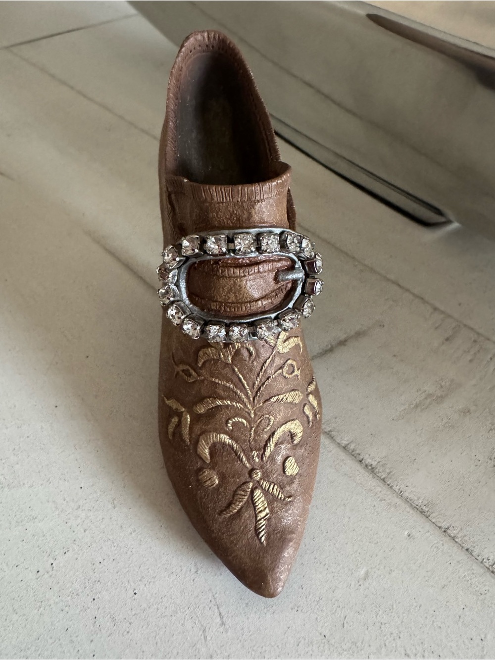 Just The Right Shoe collectible titled Teetering Court by Raine Willitts Design